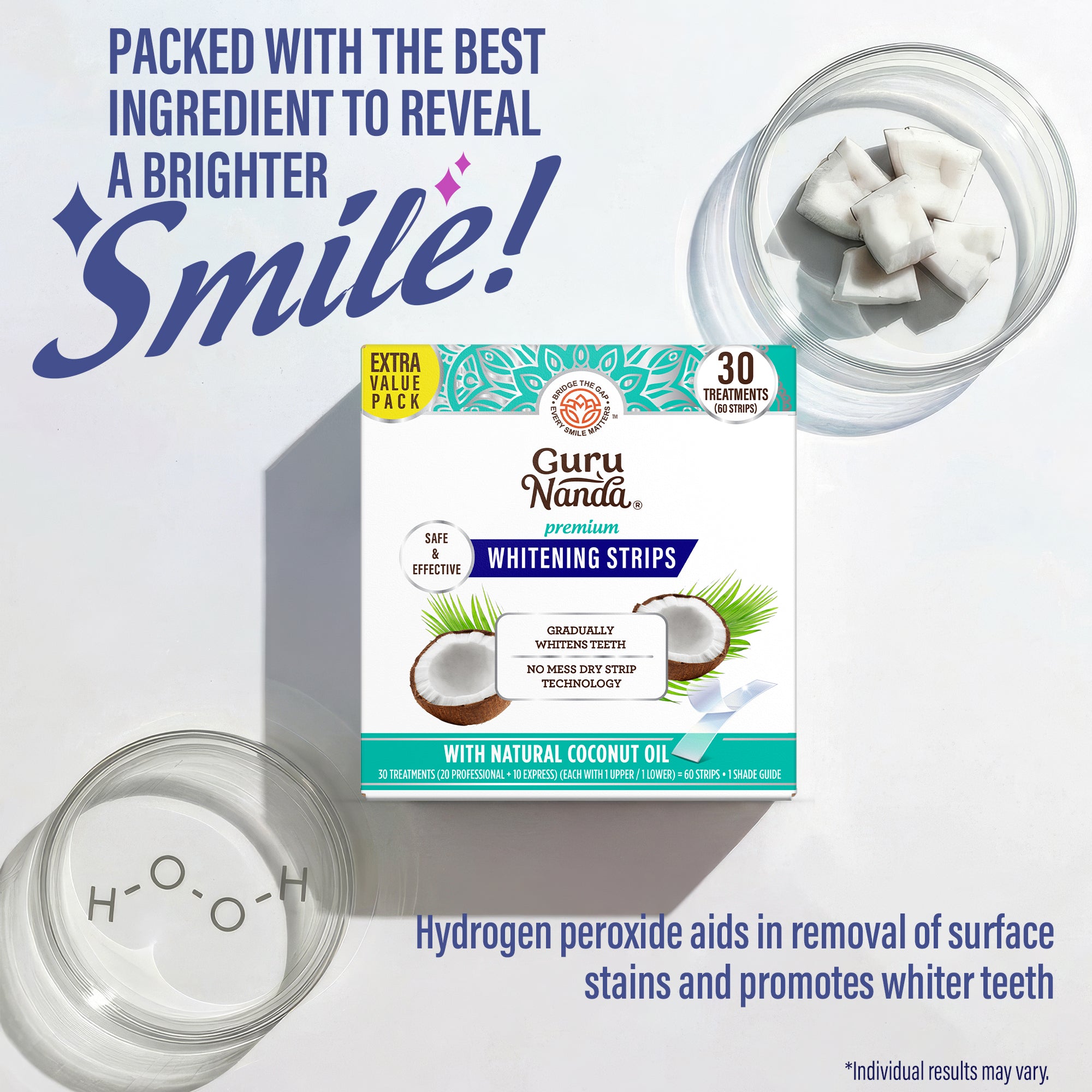 Whitening Strips – 30 Day Treatment