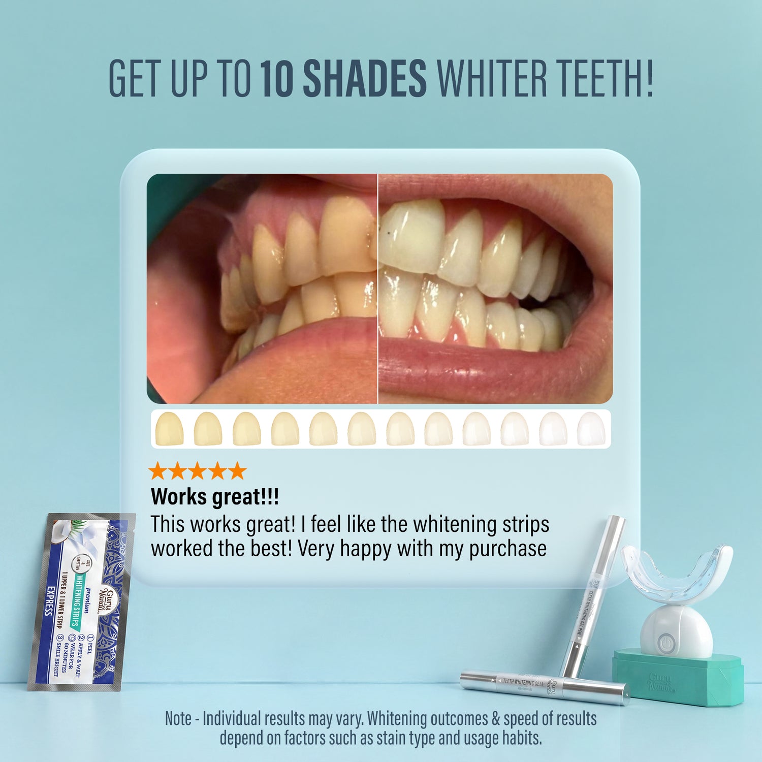 Kit de blanqueamiento dental LED inalámbrico