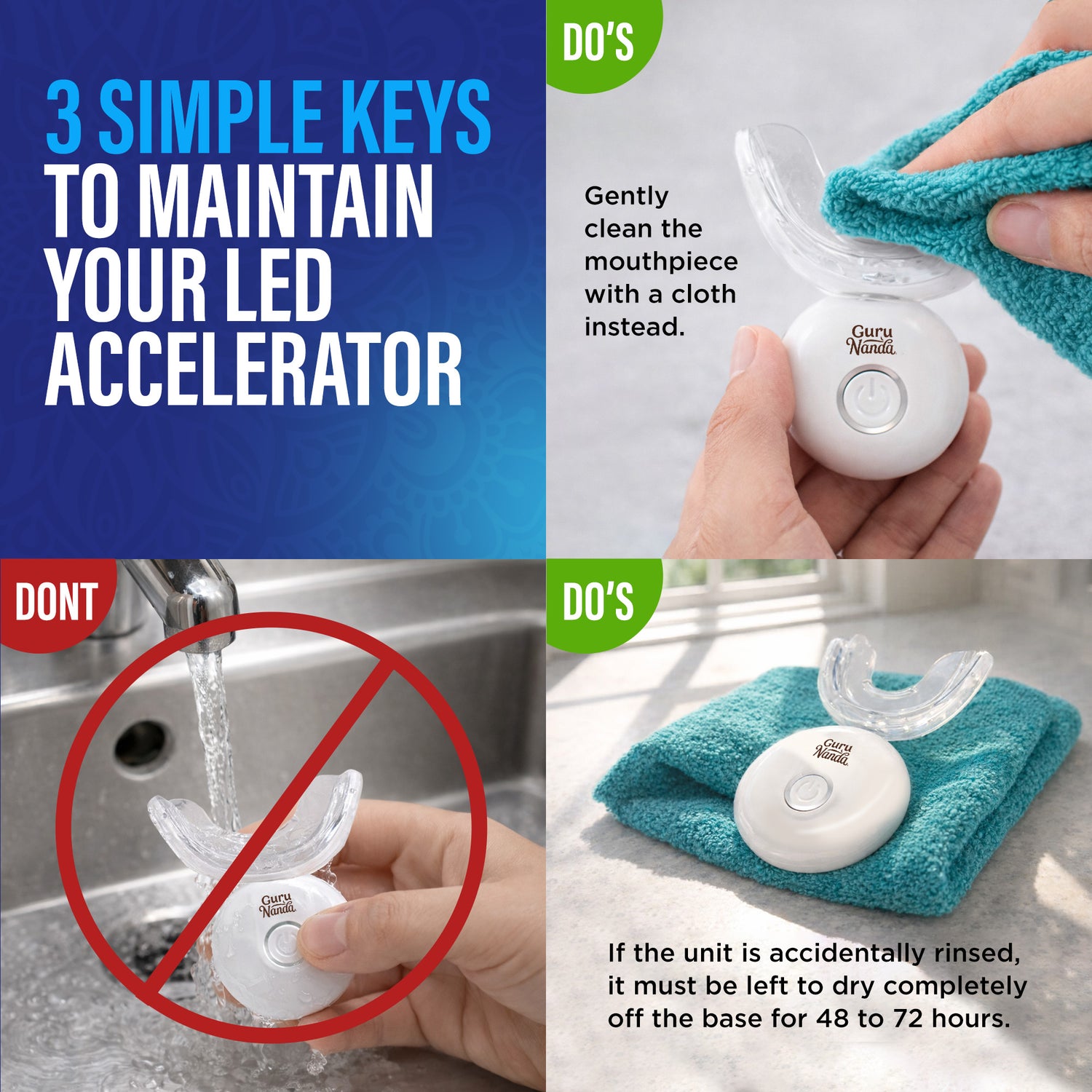 Wireless LED Teeth Whitening Kit