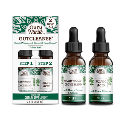 Gutcleanse With Wormwood, Clove &amp; Fulvic Acid — 2-Step Supplement