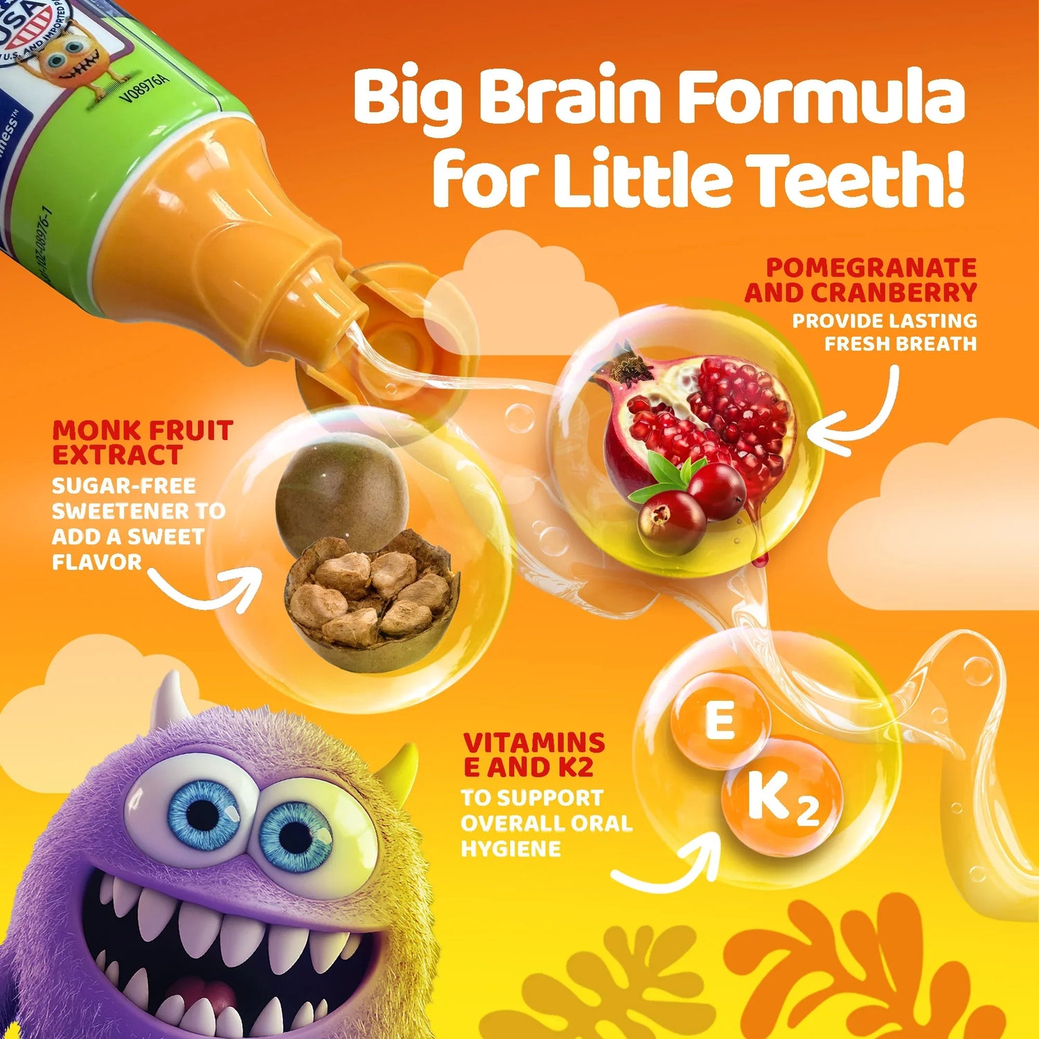 Kids Toothpaste with Xylitol &amp; Hydroxyapatite, Strawberry Mango – 0.98 oz
