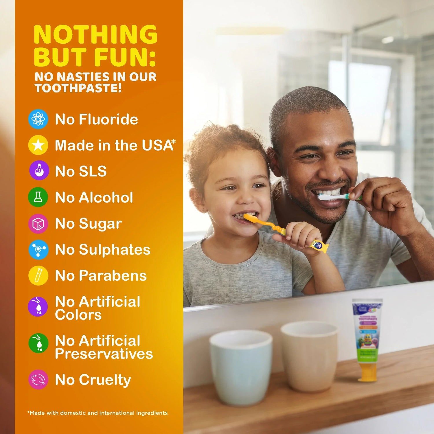 Kids Toothpaste with Xylitol &amp; Hydroxyapatite, Strawberry Mango – 0.98 oz