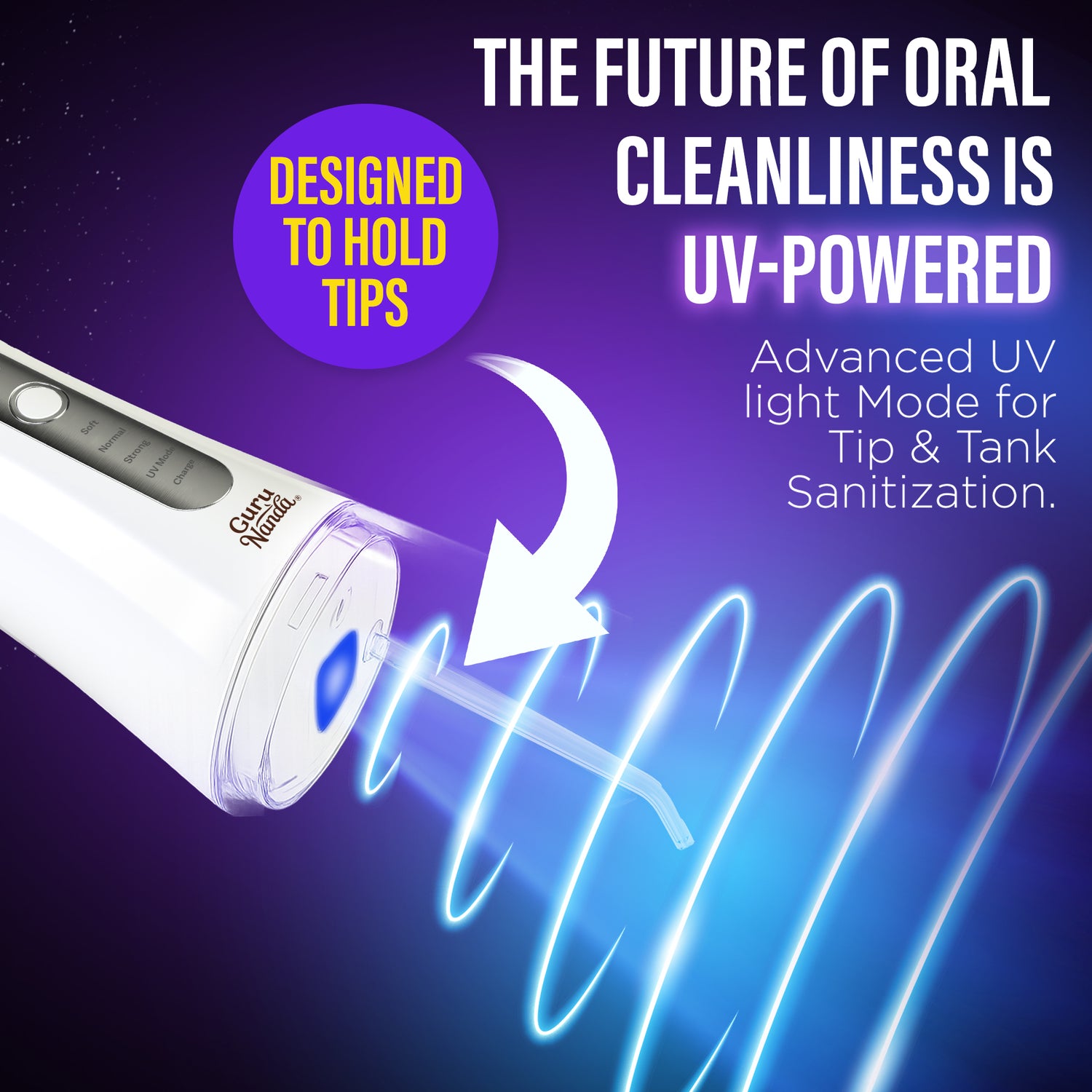 Advanced Water Flosser 3.0 with UV + 24 Aquapods