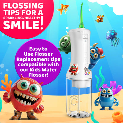 Kids Water Flosser Replacement Tips  - 6 Pack