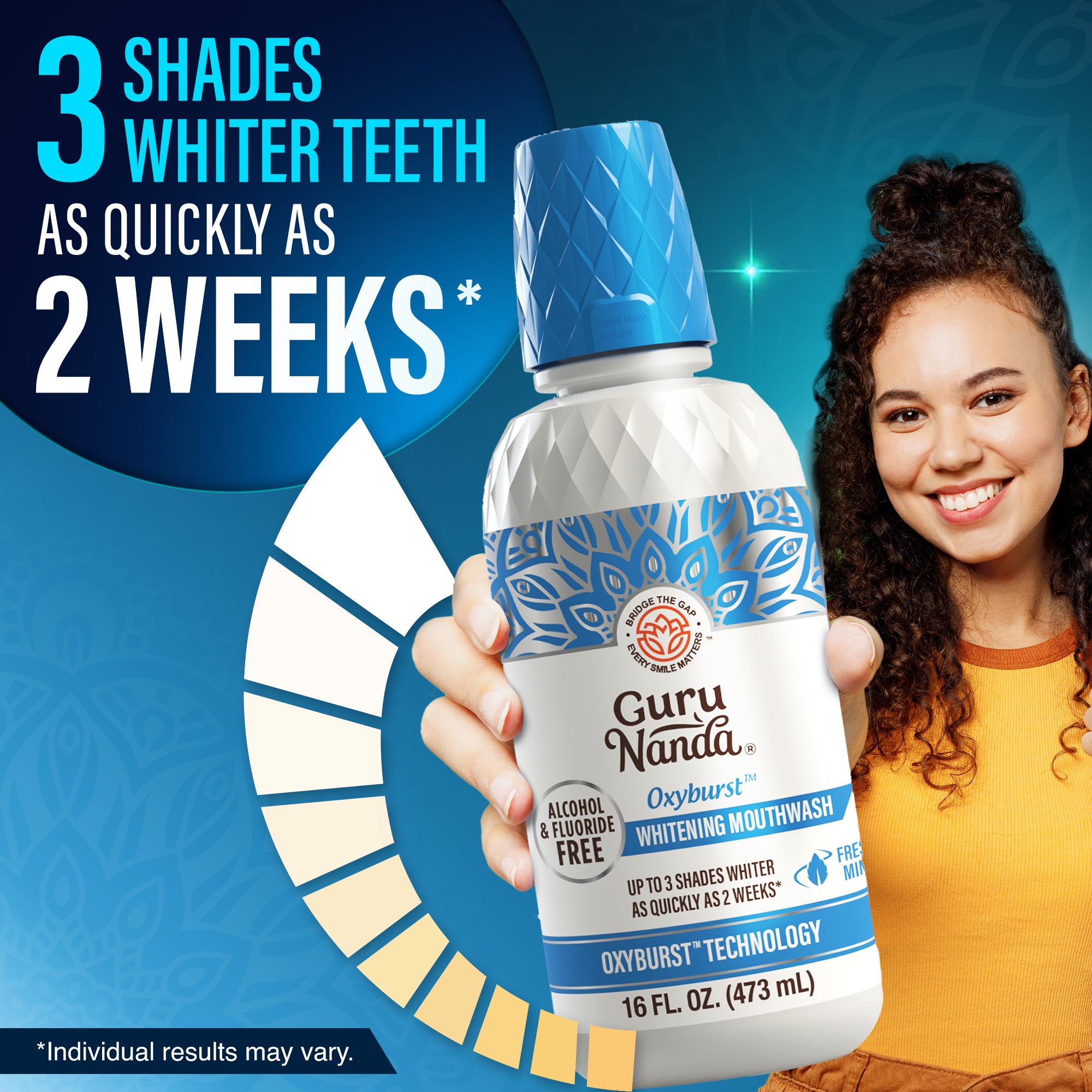 Oxyburst Whitening Oral Rinse Mouthwash - 2 Pack