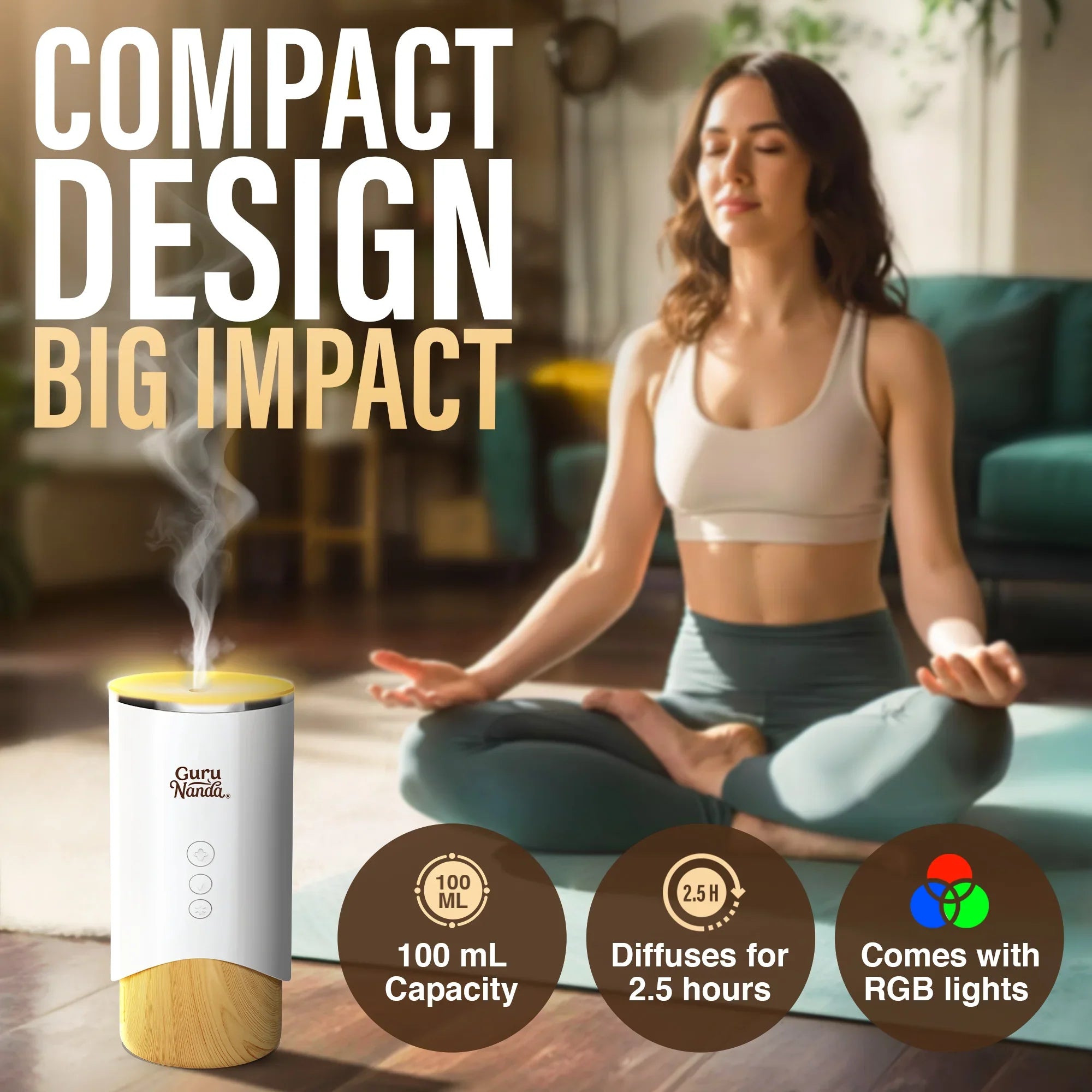 Calm Aura Diffuser – 100ml – GuruNanda