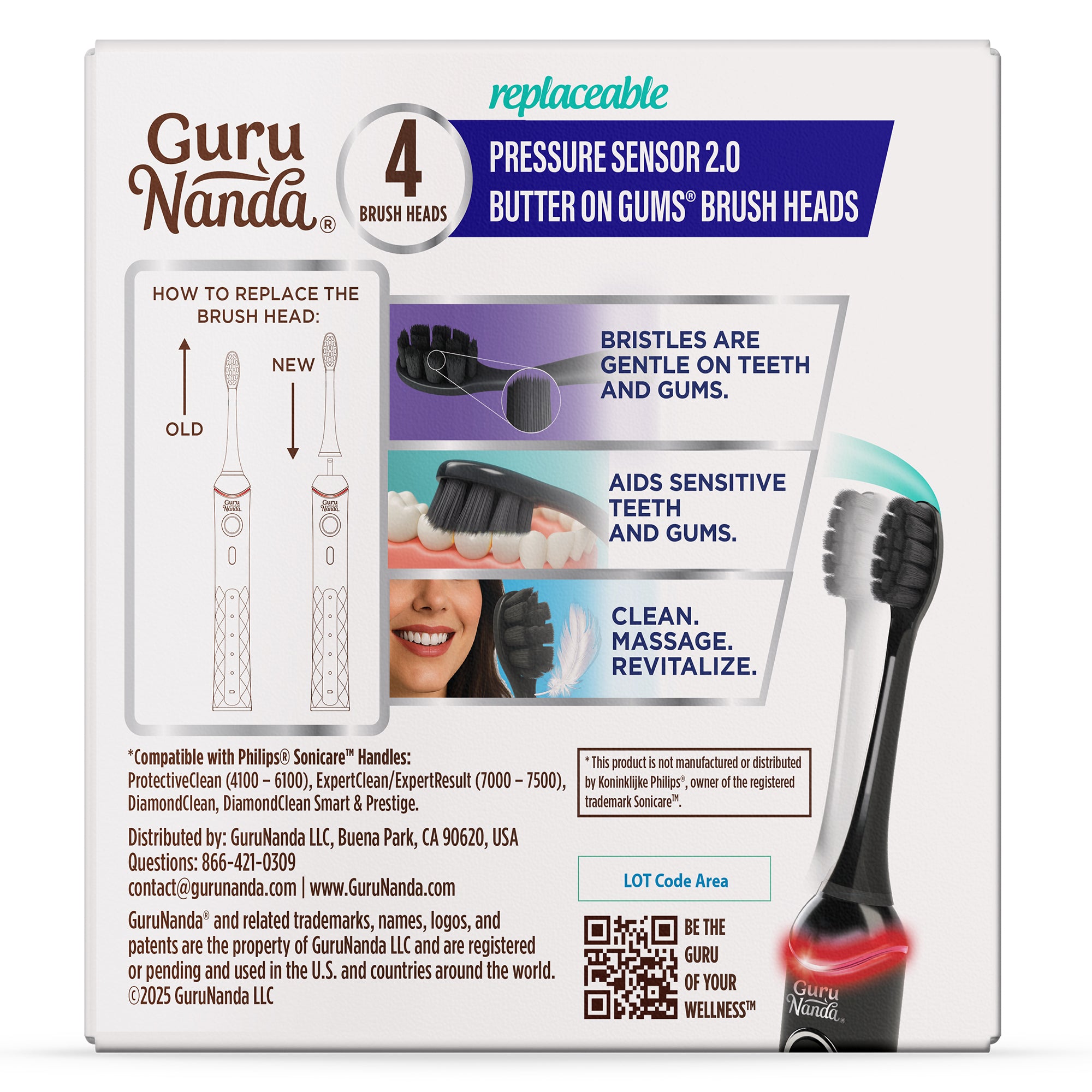 Replacement Brush Head for Pressure Sensor 2.0