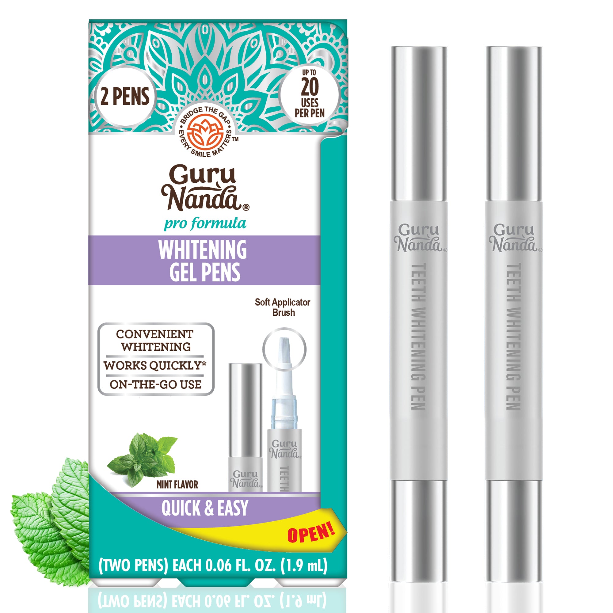 Pro Formula Whitening Gel Pens - 2 Count