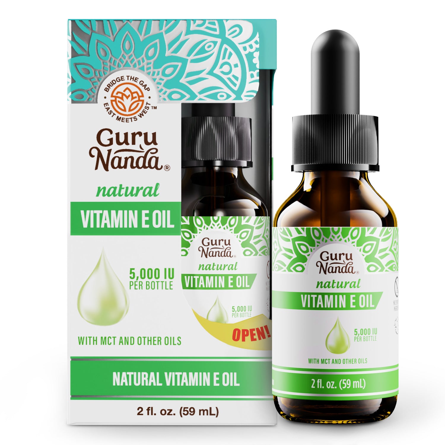 Huile de vitamine E (5 000 UI) - 2 oz