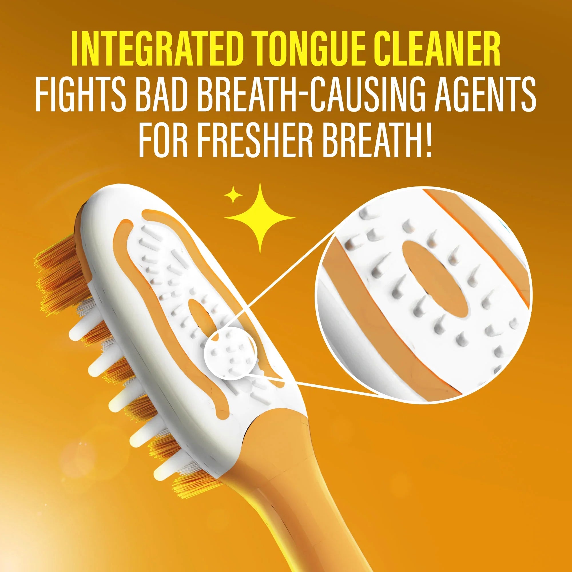 Multi-Action Toothbrush with Tongue Cleaner – 12 Pack