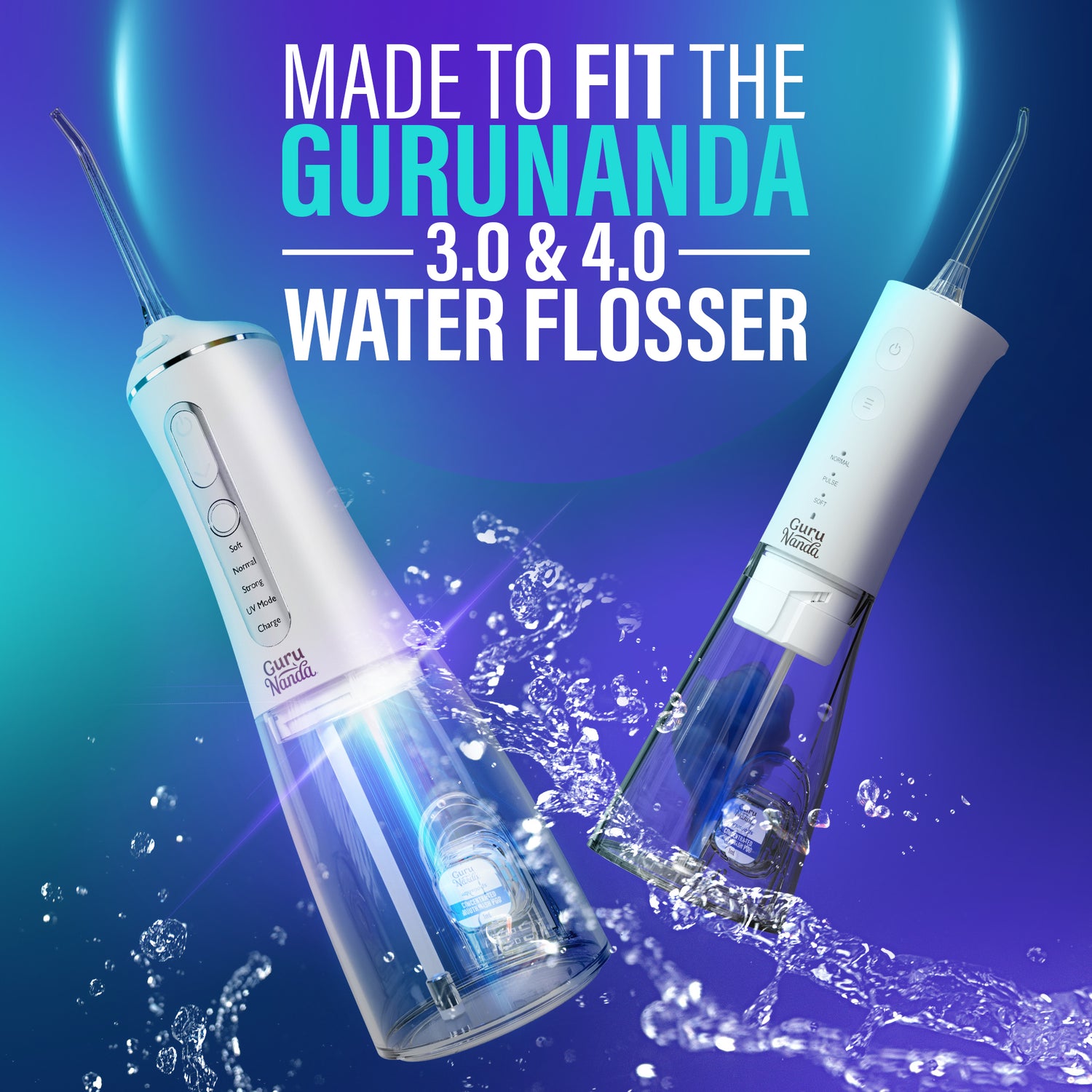 Advanced Water Flosser 3.0 with UV + 24 Aquapods