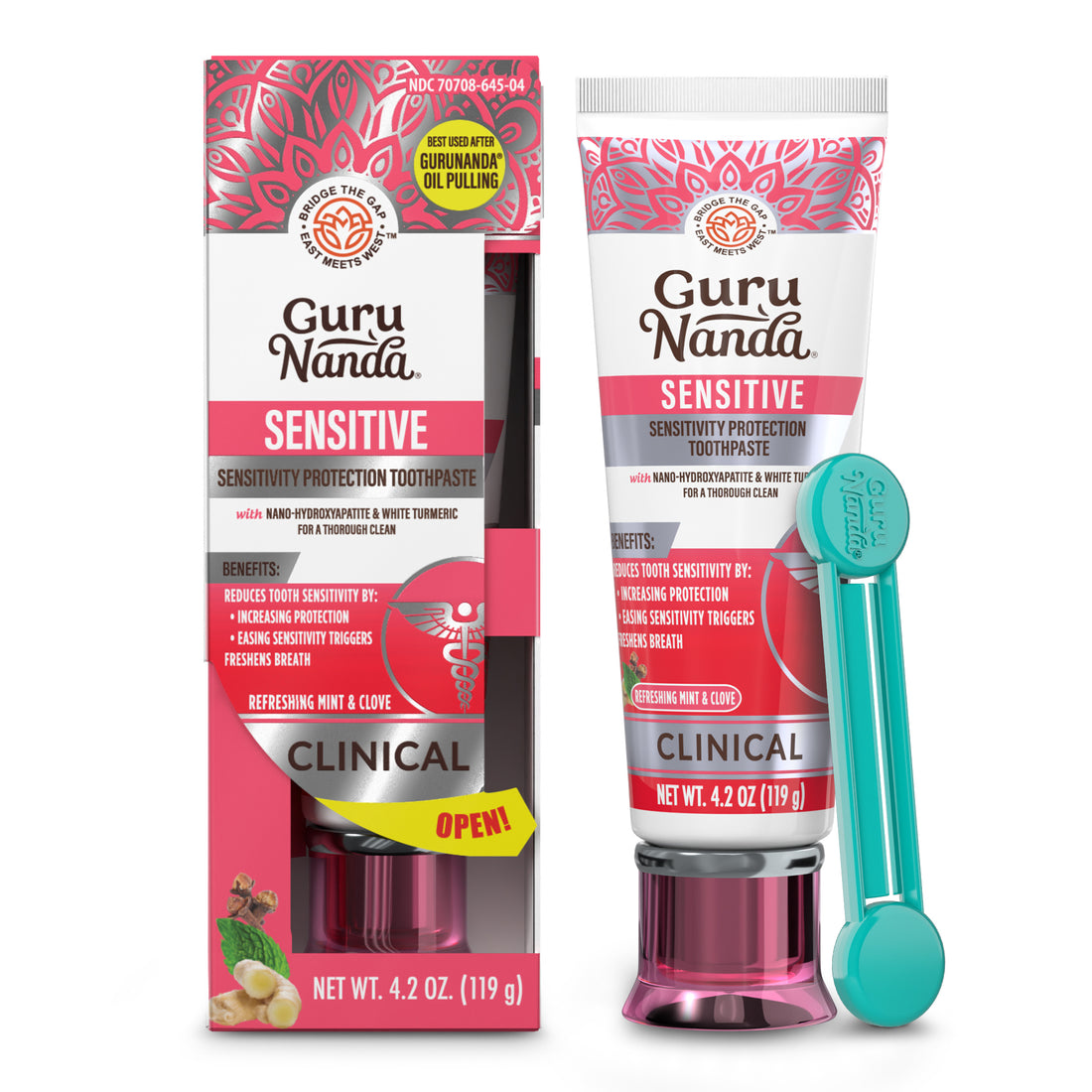 Nano-Hydroxyapatite &amp; White Turmeric Sensitive Toothpaste – 4.2 oz