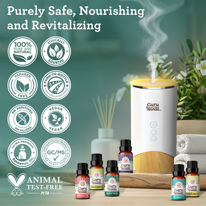 6 Essential Oils Single Notes Set, 10 ML