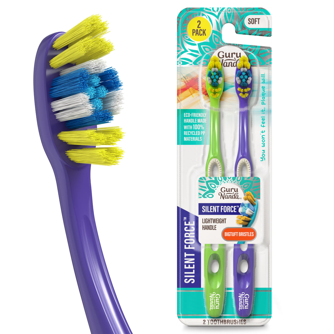 Silent Force Toothbrush – 2 Pack