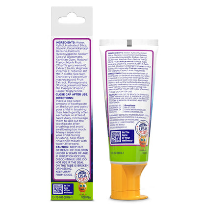 Kids Toothpaste with Xylitol &amp; Hydroxyapatite, Strawberry Mango – 0.98 oz