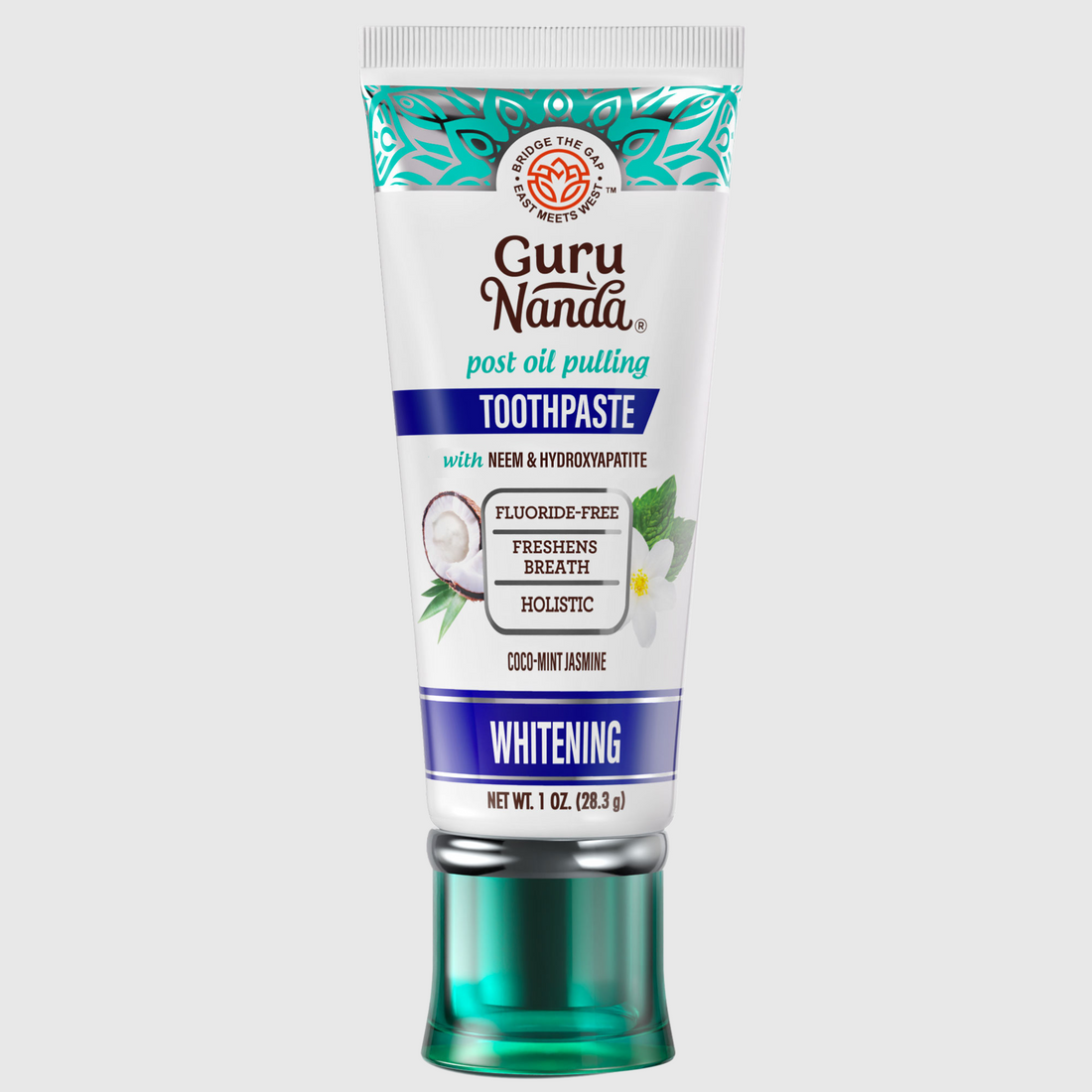 Travel-Size Hydroxyapatite &amp; Neem Whitening Toothpaste, Fluoride Free – 1 oz