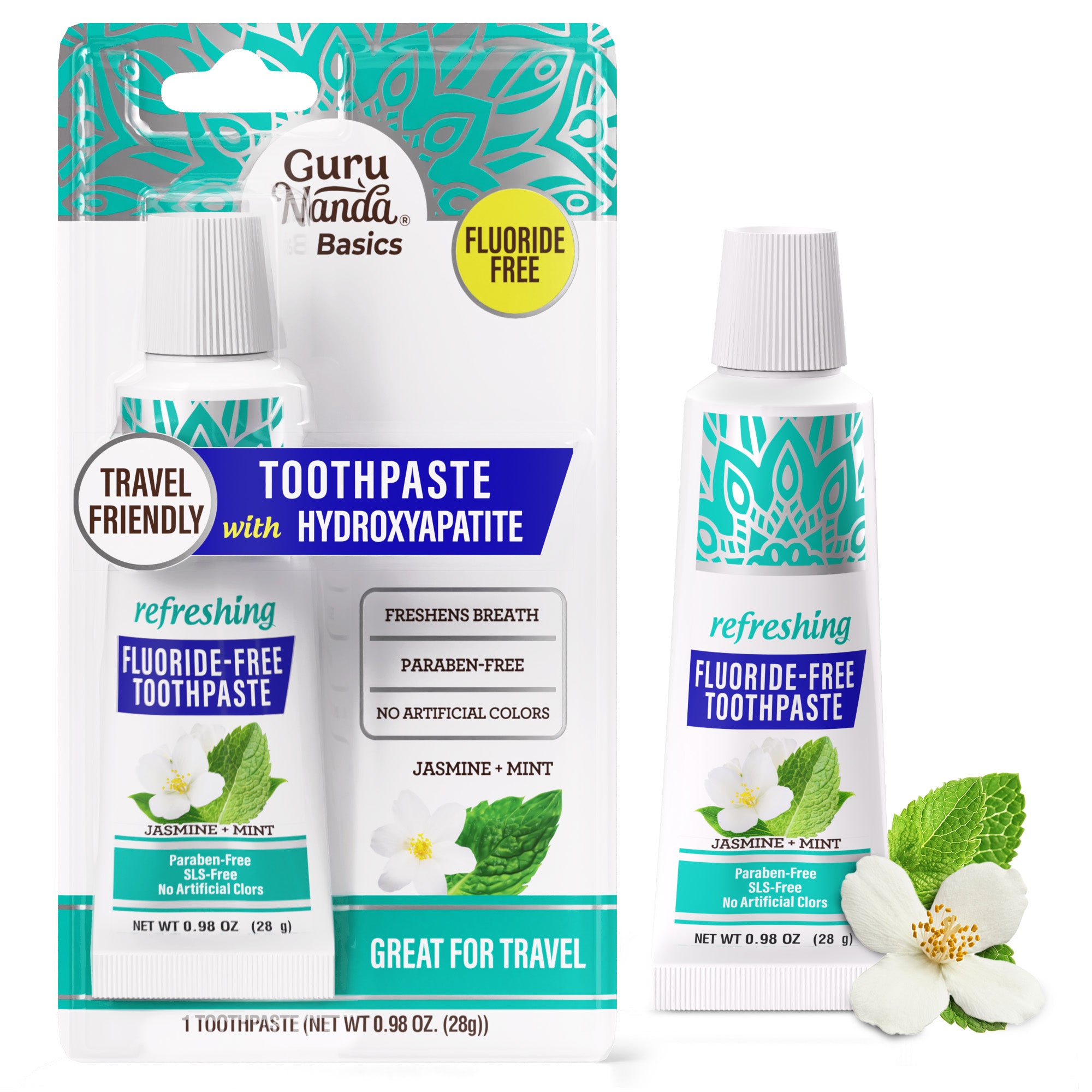 Jasmine Mint Fluoride-Free Hydroxyapatite Travel Size Toothpaste