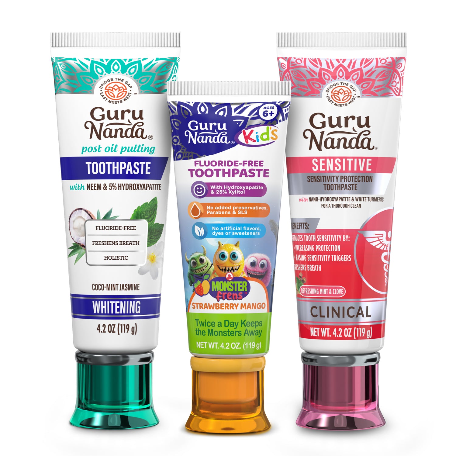 All-in-One Family Toothpaste Trio