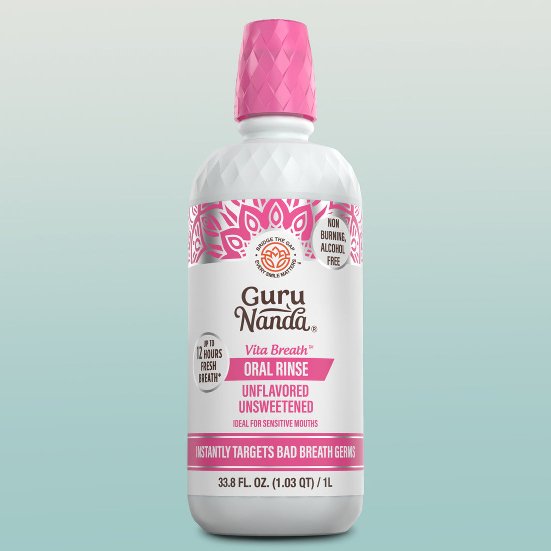 Unflavored &amp; Unsweetened Fresh Breath Oral Rinse – 1L