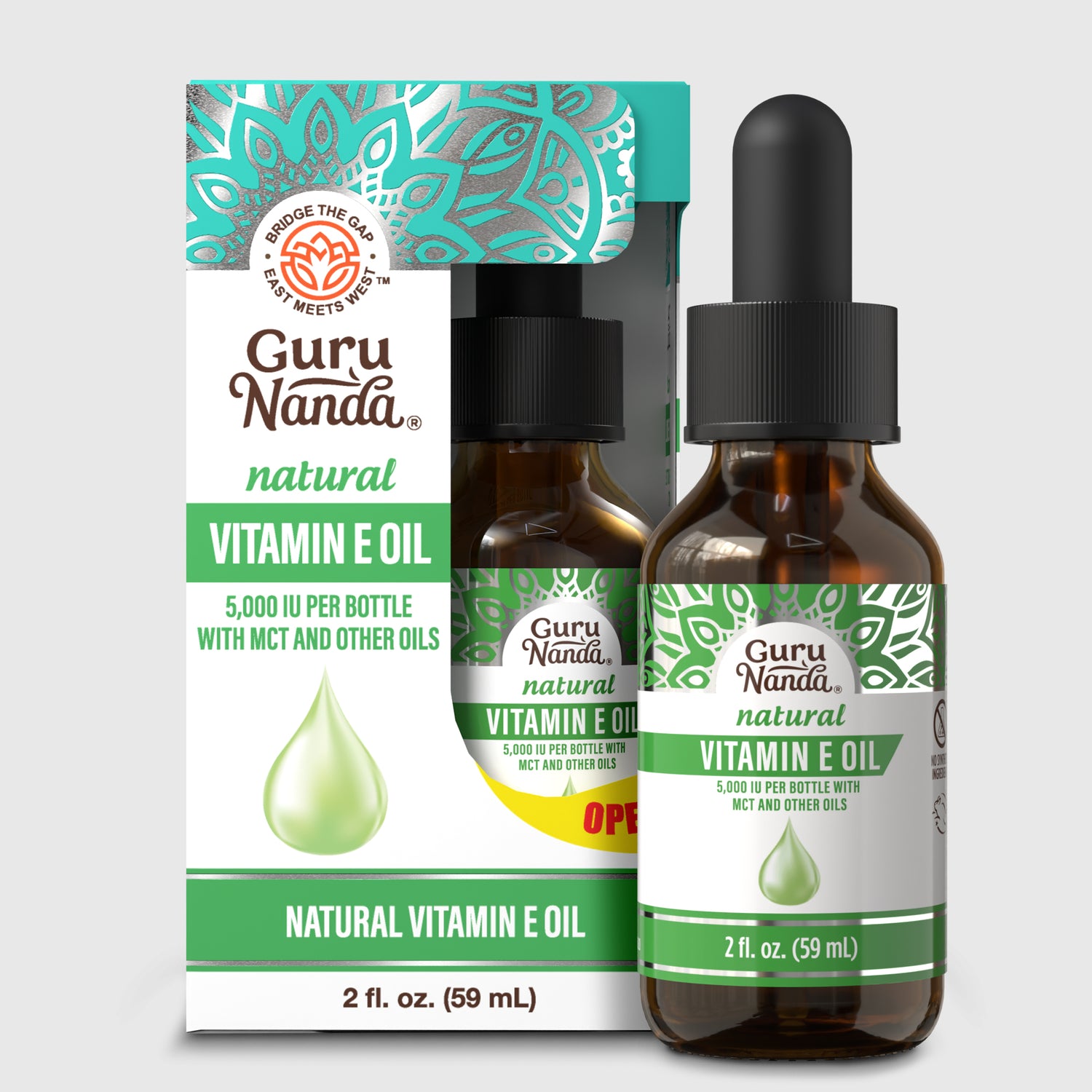 Huile de vitamine E (5 000 UI) - 2 oz