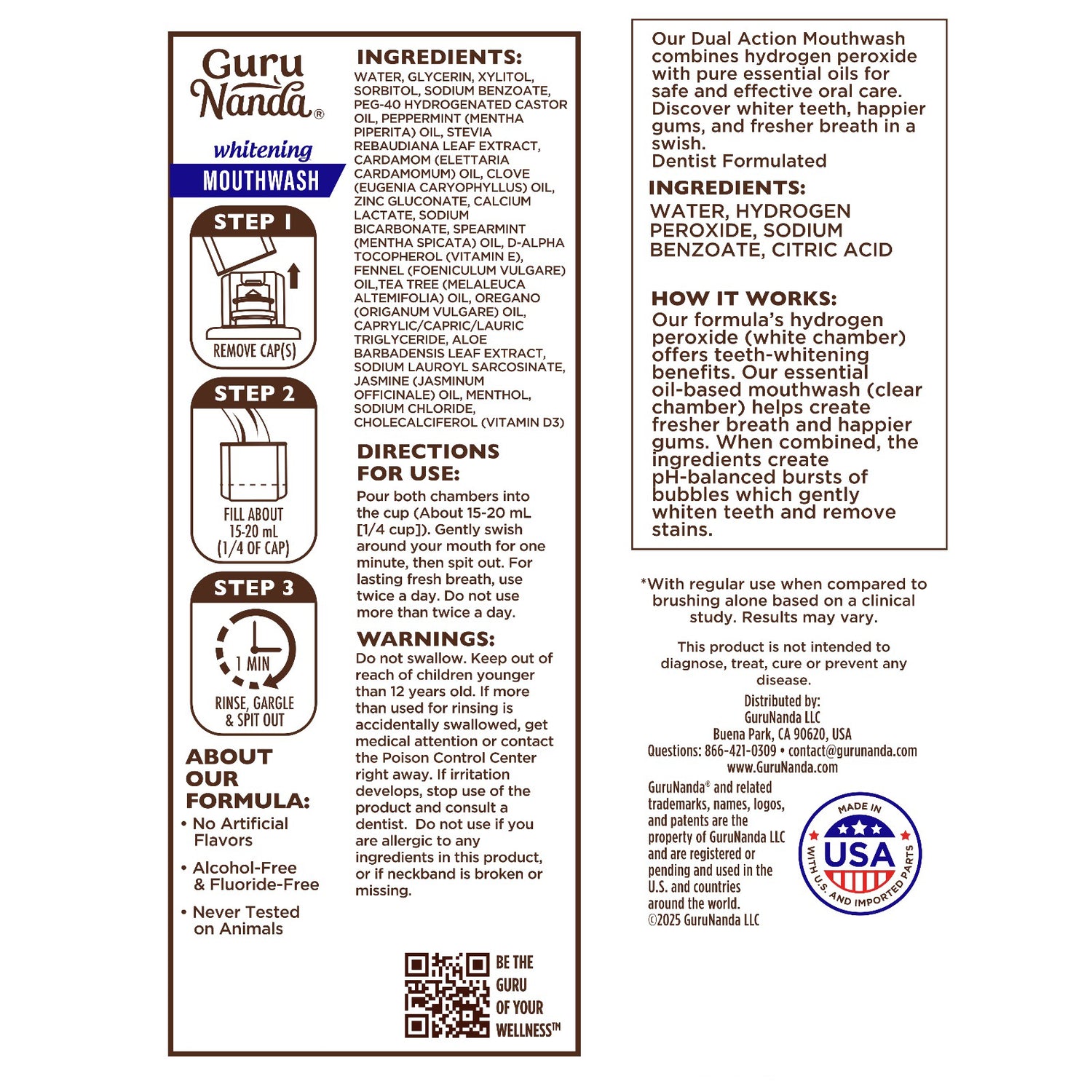 Dual Barrel Oxyburst Whitening Mouthwash, 20 Fl Oz - 3 Pk