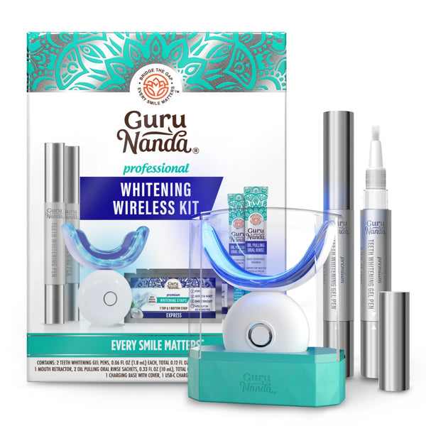 Wireless LED Teeth Whitening Kit | GuruNanda