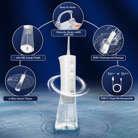 Advanced Dental Water Flosser 2.0 (300ml) - GuruNanda