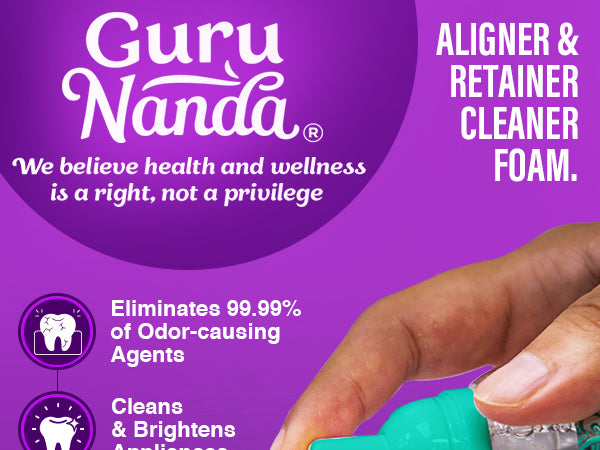 GuruNanda Aligner Retainer Foam Cleaner 3.38 fl oz