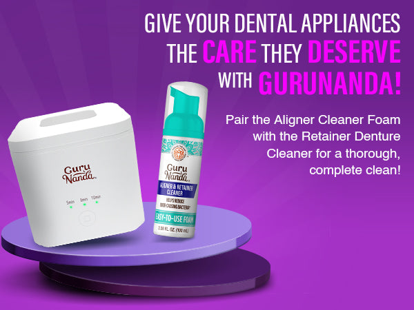 GuruNanda Aligner Retainer Foam Cleaner 3.38 fl oz