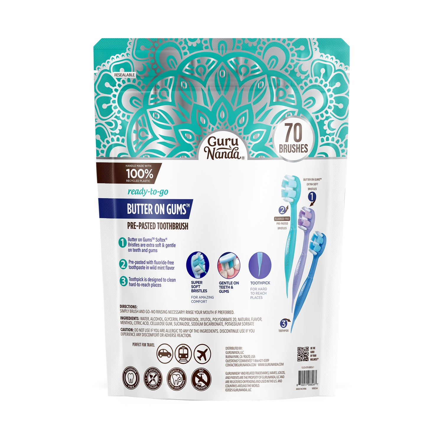 Ready-to-Go Brushes - 70 Count