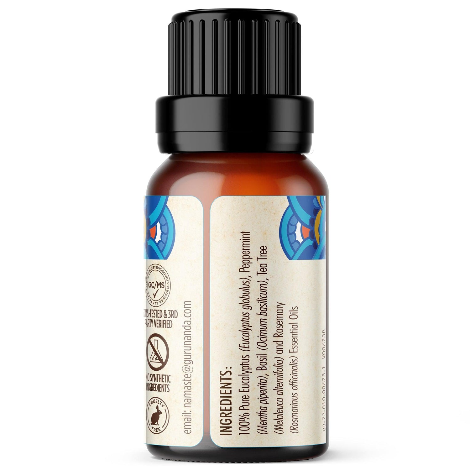 Guru Nanda Pure & Natural Essential Oil, True Lavender, 0.5 fl oz/15 mL,  Pack Of 2 Ingredients and Reviews