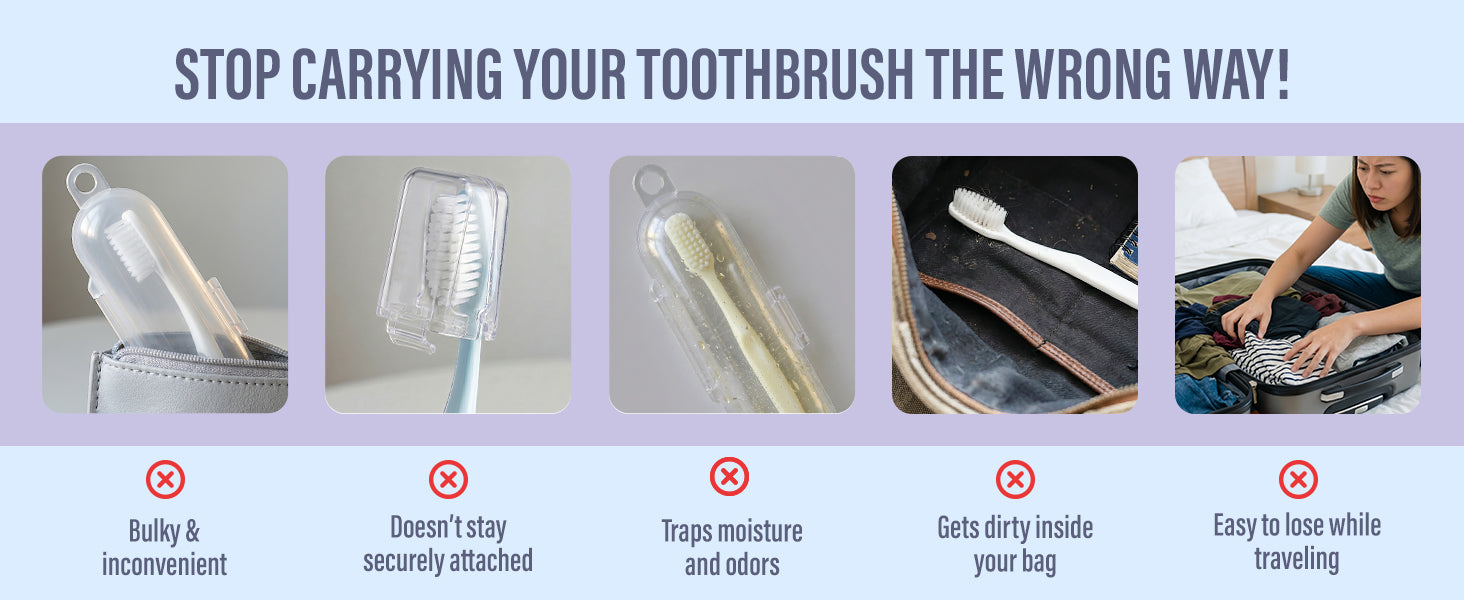 GuruNanda Brush Pods Toothbrush Protector
