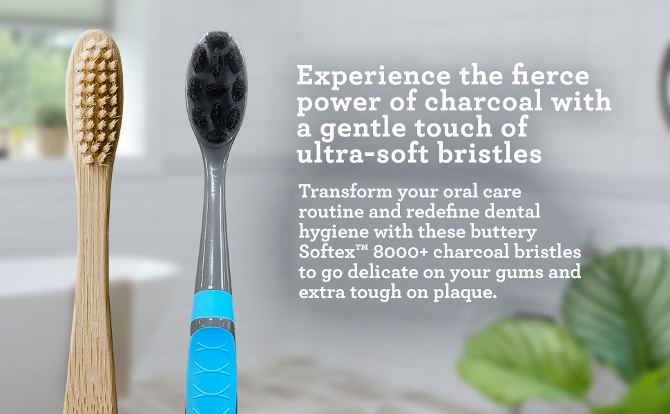 GuruNanda Butter On Gums Charcoal Toothbrush