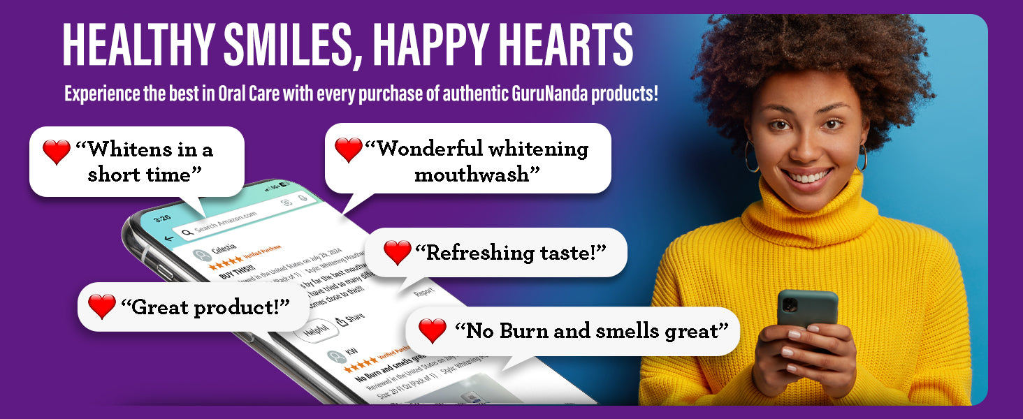 GuruNanda Total Smile Makeover Charcoal Kit