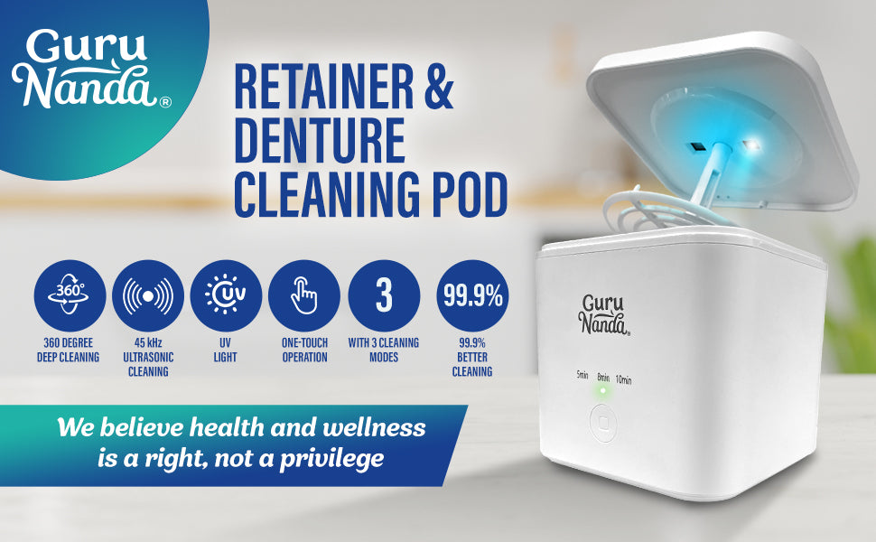 GuruNanda Retainer Denture Cleaning Pod