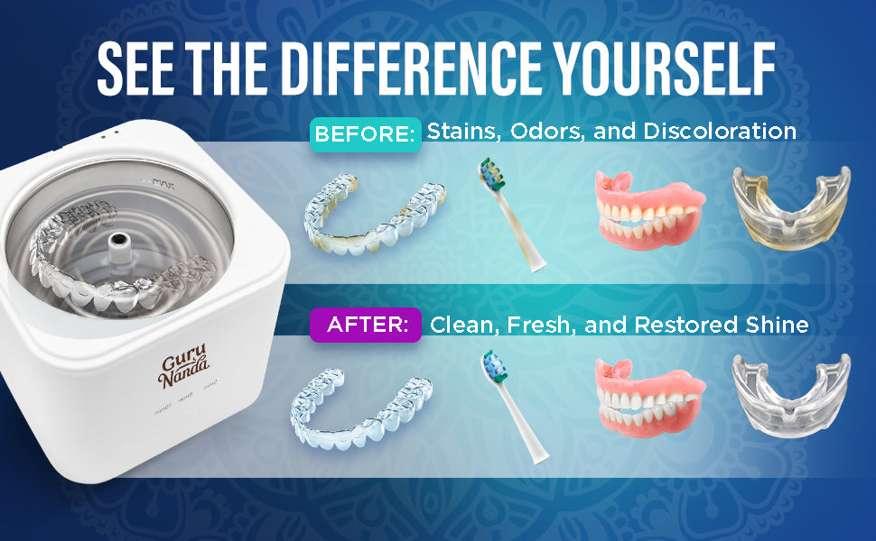 GuruNanda Retainer Denture Cleaning Pod