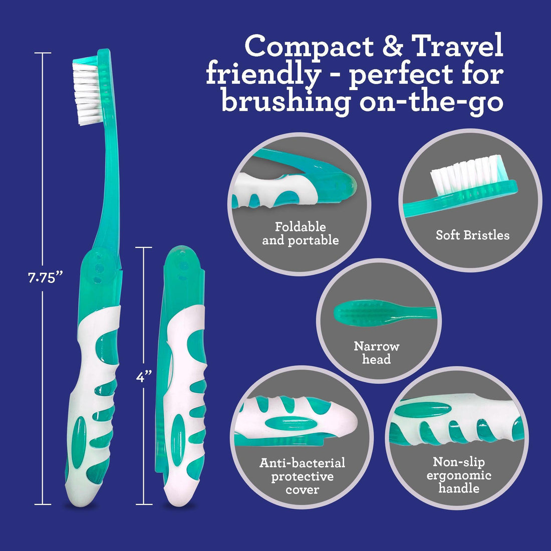 Folding Travel Toothbrush - GuruNanda