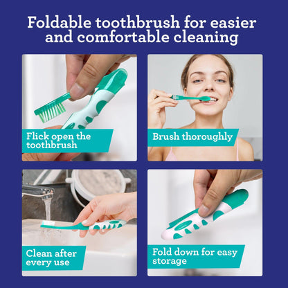 Folding Travel Toothbrush - GuruNanda