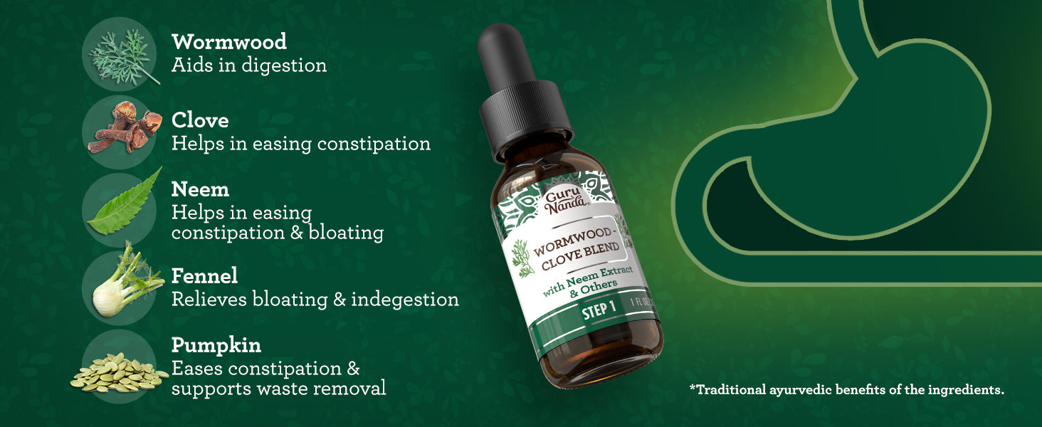 Gutcleanse 2-Step Supplement | GuruNanda