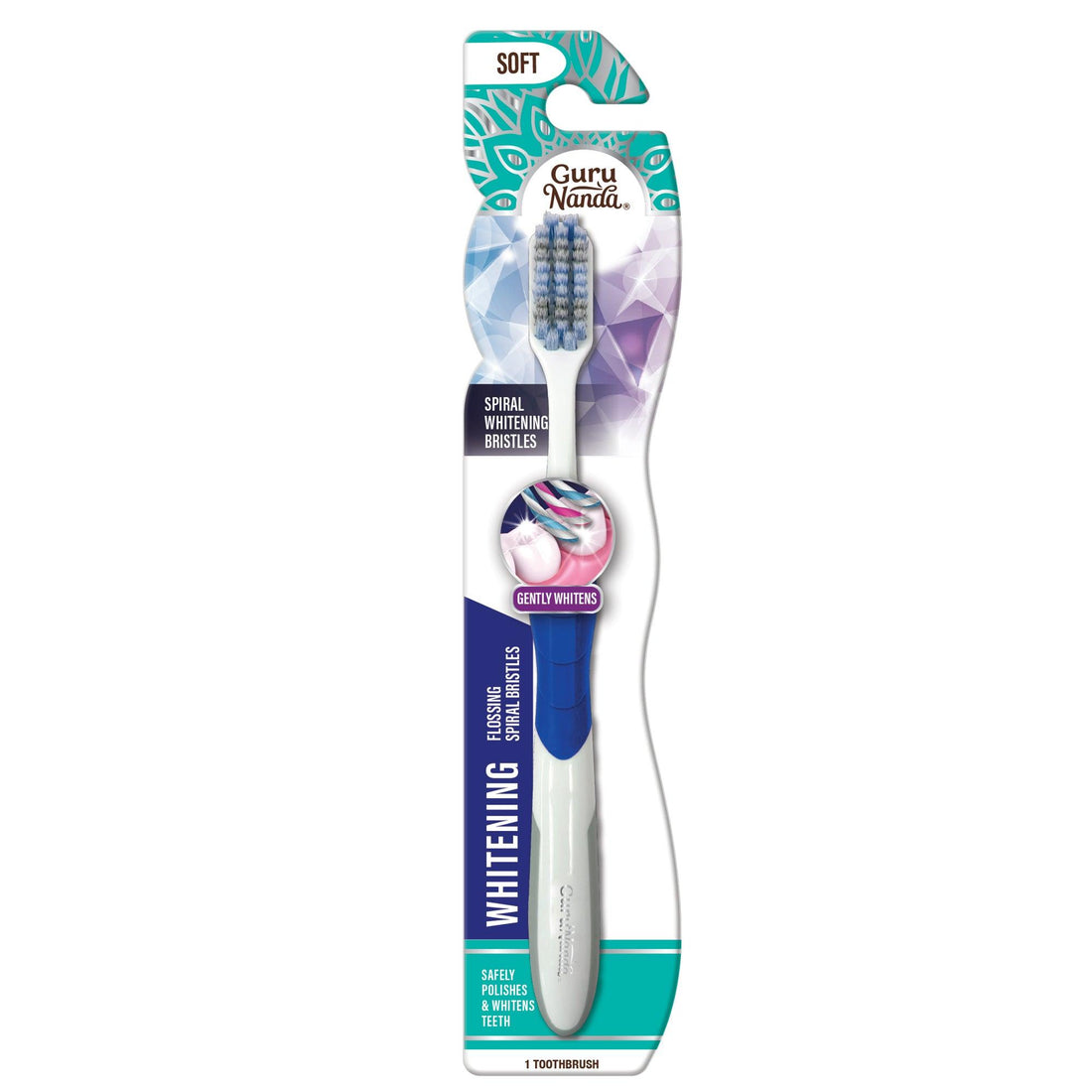 Gentle Giant Whitening Spiral Toothbrush (1 Pack) - GuruNanda