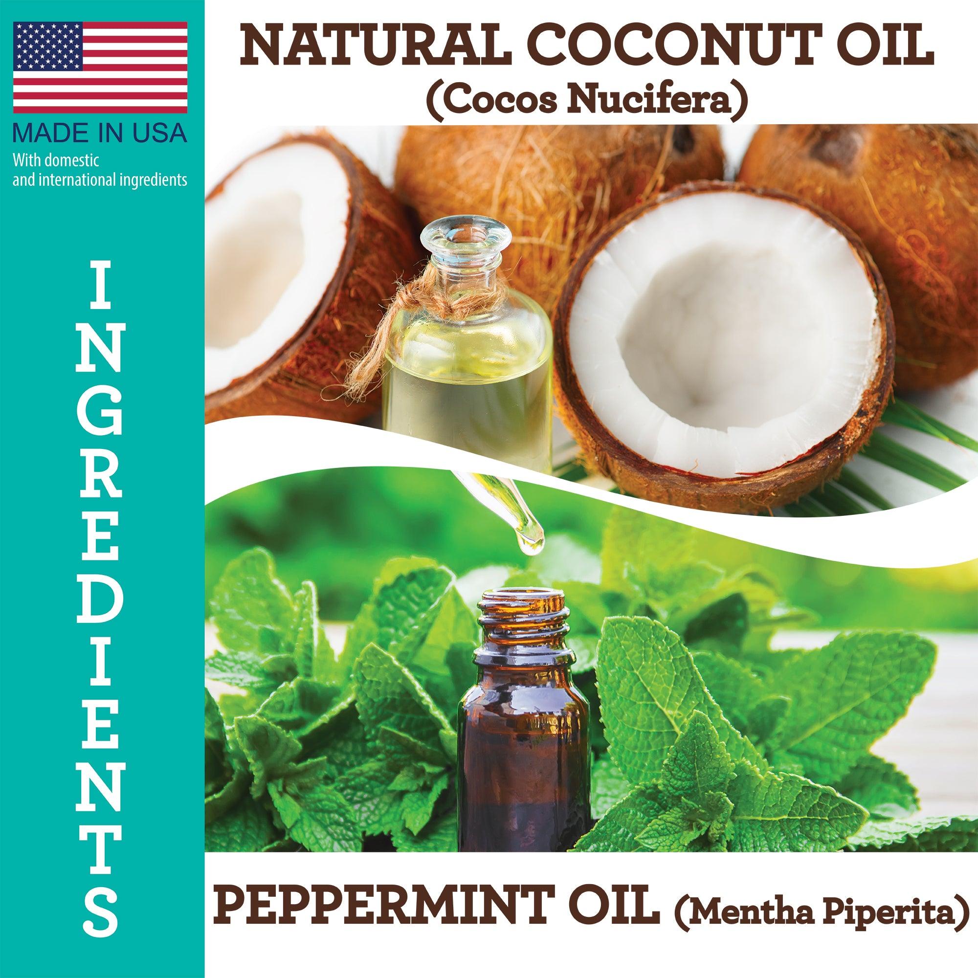 GuruNanda Coconut + Peppermint Pulling Oil, 8 Fl Oz - 2 Pk - GuruNanda