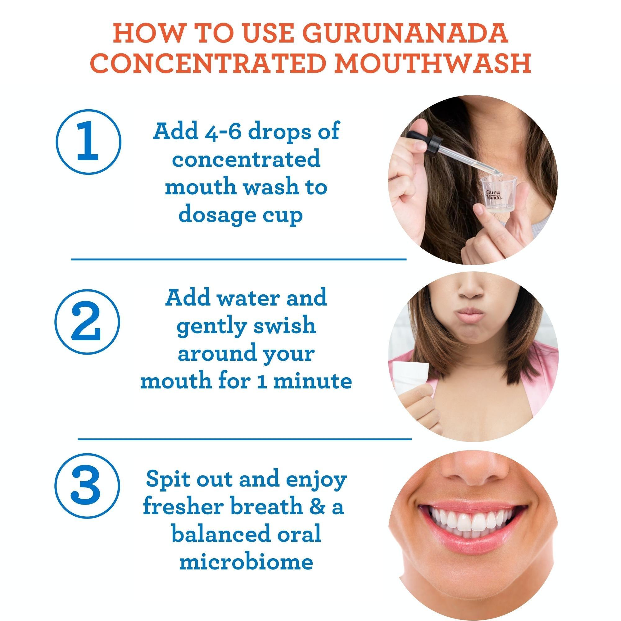 GuruNanda Concentrated Mouthwash (3-Pack) - GuruNanda