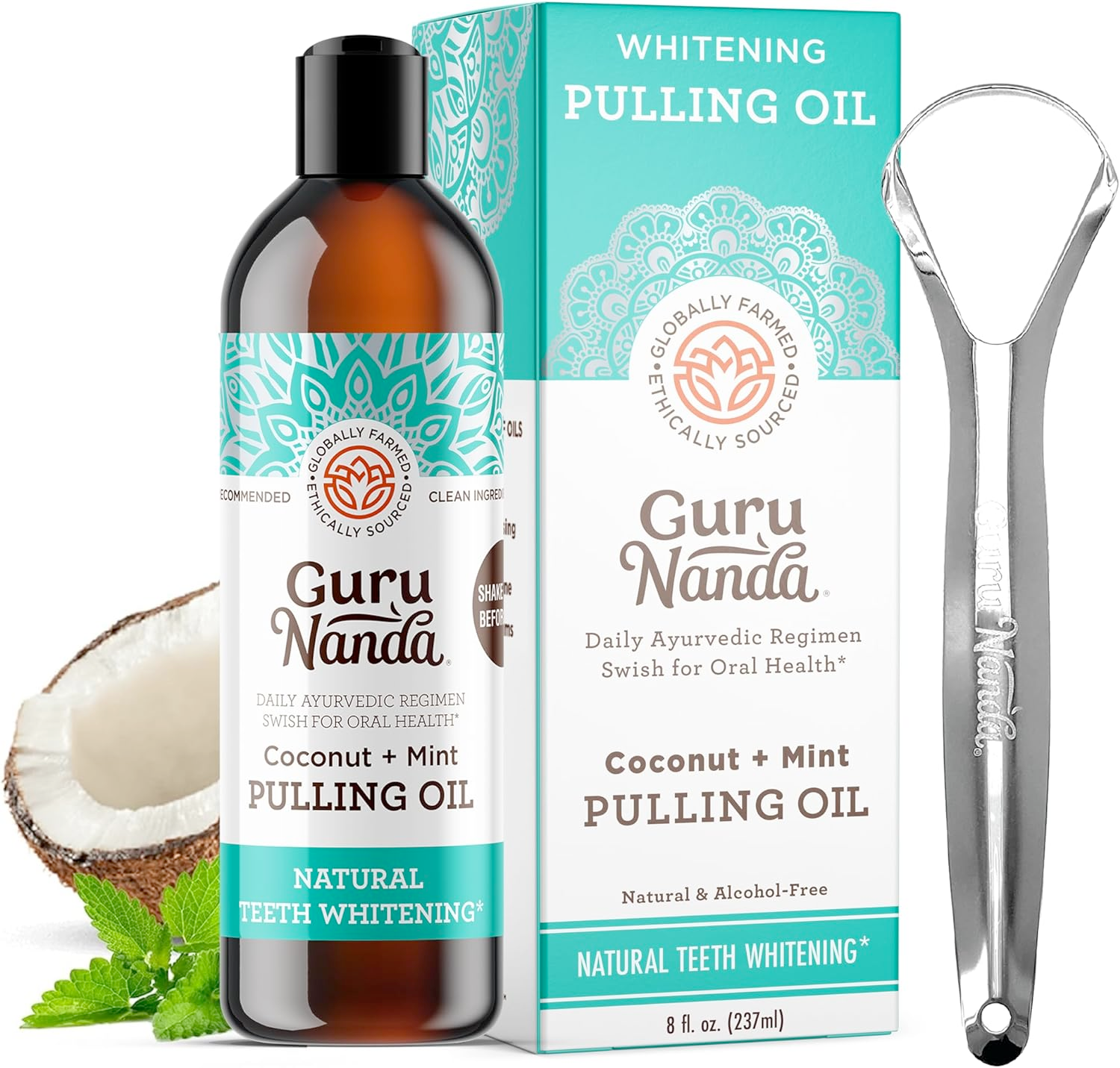 Coconut + Peppermint Pulling Oil, 8 Fl Oz - 1 Pk