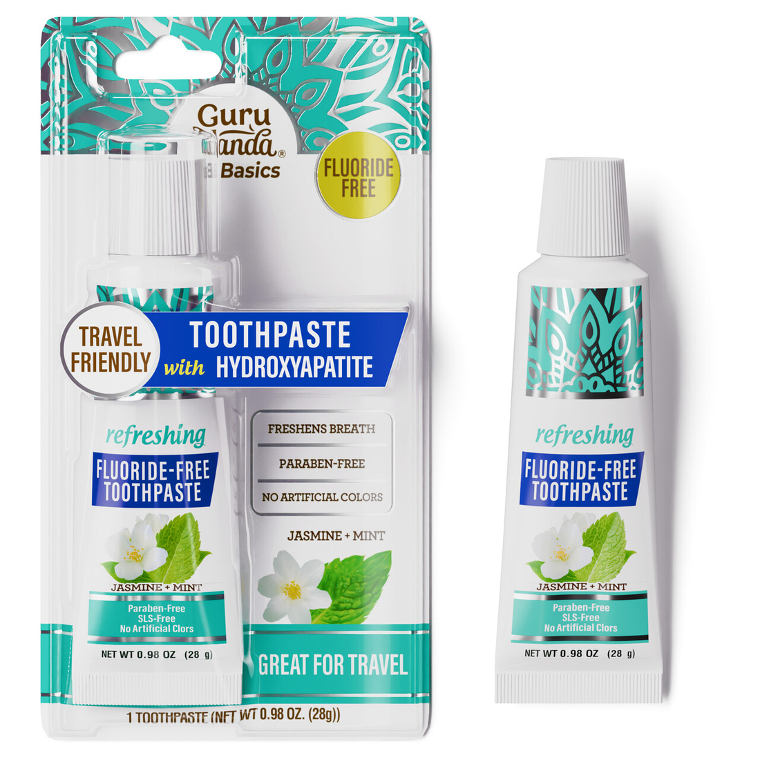 Jasmine Mint Fluoride-Free Hydroxyapatite Travel Size Toothpaste