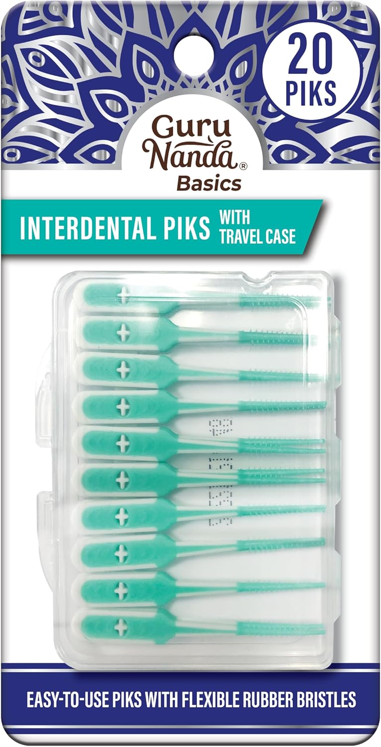 Interdental Picks with Travel Case - (20 Count)