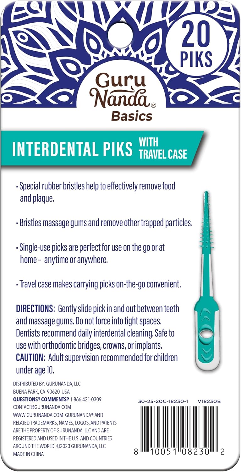 Interdental Picks with Travel Case - (20 Count)