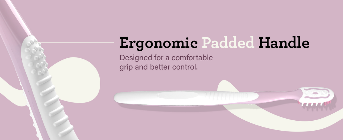 Ergonomic padded handle designed for a comfortable grip and better control