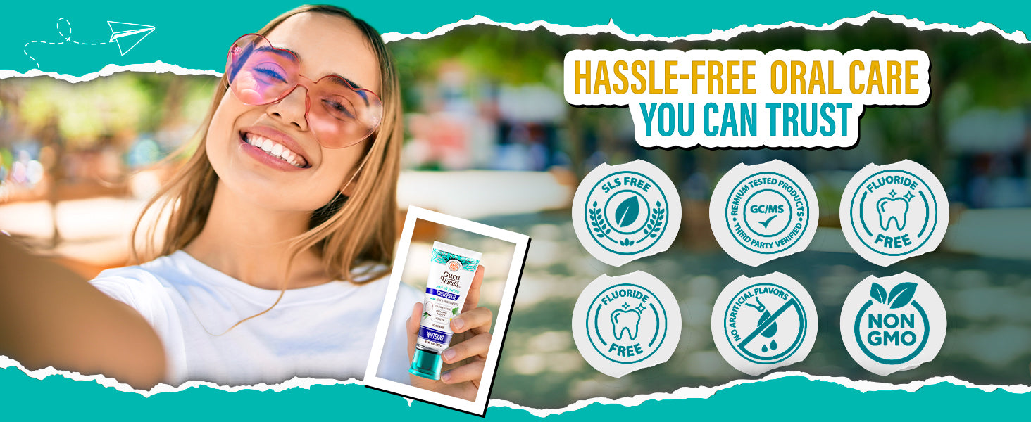 GuruNanda neem toothpaste certifications — fluoride-free, cruelty-free, and third-party tested