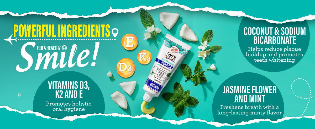 Clean ingredients — fluoride-free, natural formula for a healthy smile