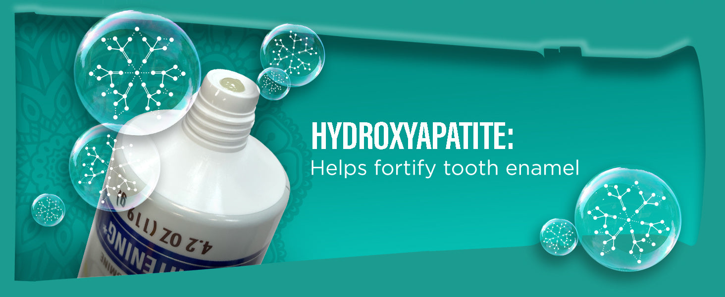 Hydroxyapatite helps fortify tooth enamel